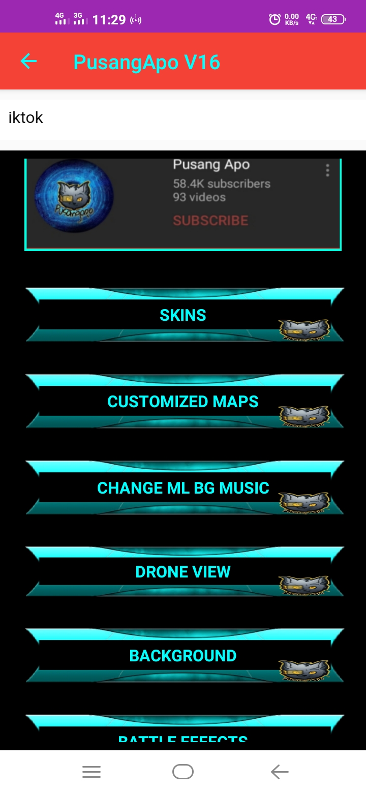 Pusang Apo Injector APK [Latest MLBB Tool] Download for Androids 1