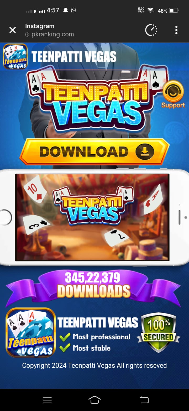 Teen Patti Vegas: The Most Popular Online Game for Real Money 1