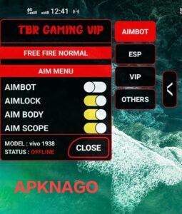 TBR Gaming VIP APK [Red OB35 FF Hack] Download for Android