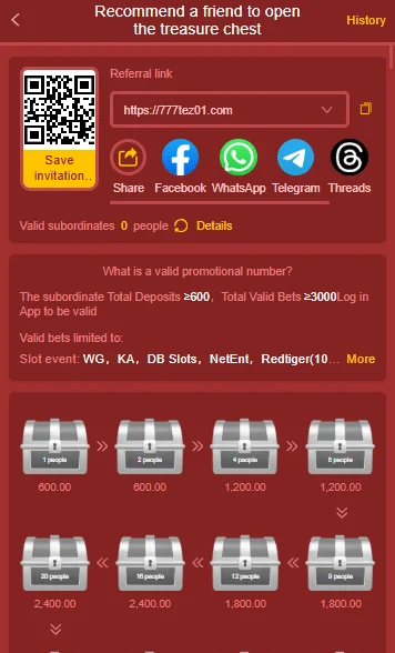 777 Tez Game Refferal earning