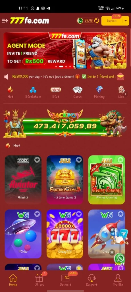 777fe Game Home Screenshot