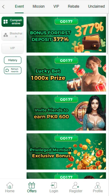 Go1777 Game APK Events